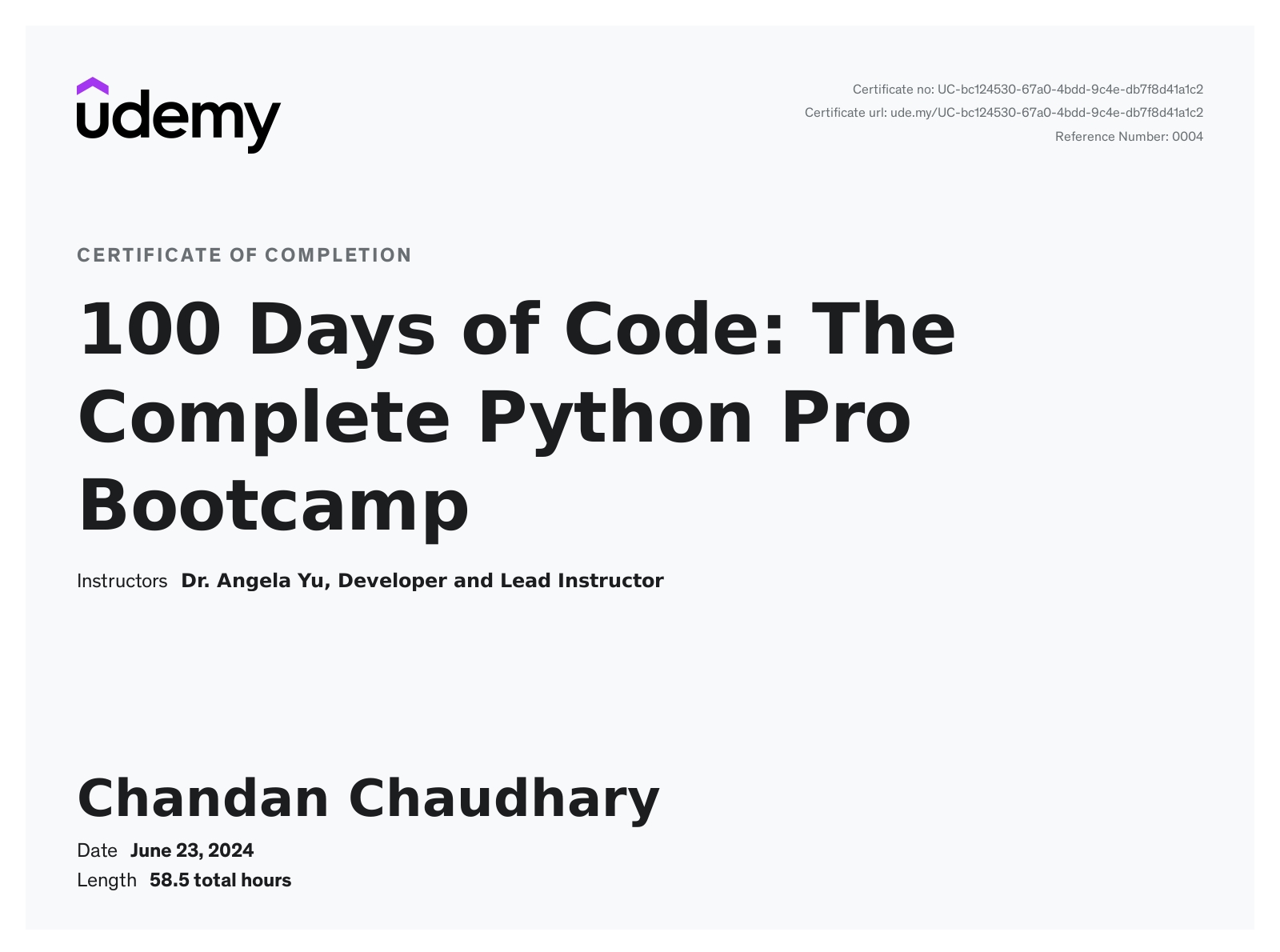 Python Bootcamp